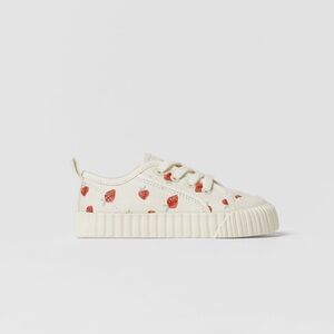Worn once zara strawberry sneakers size 23 for toddler girl